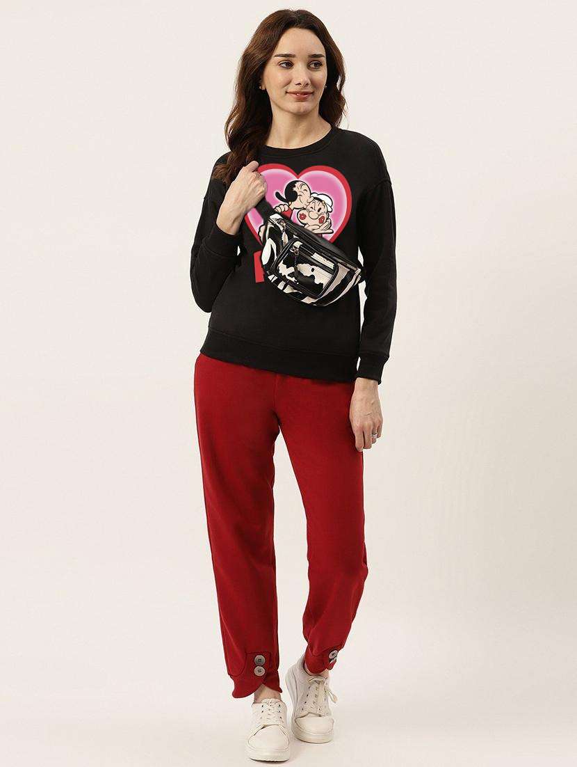 women printed long sleeve sweatshirt - 22231567 -  Standard Image - 2
