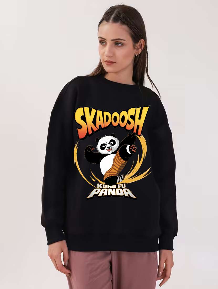 women printed long sleeve sweatshirt