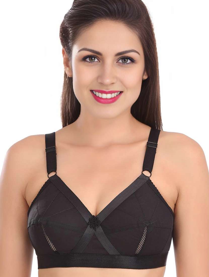 women solid non padded minimizer bra