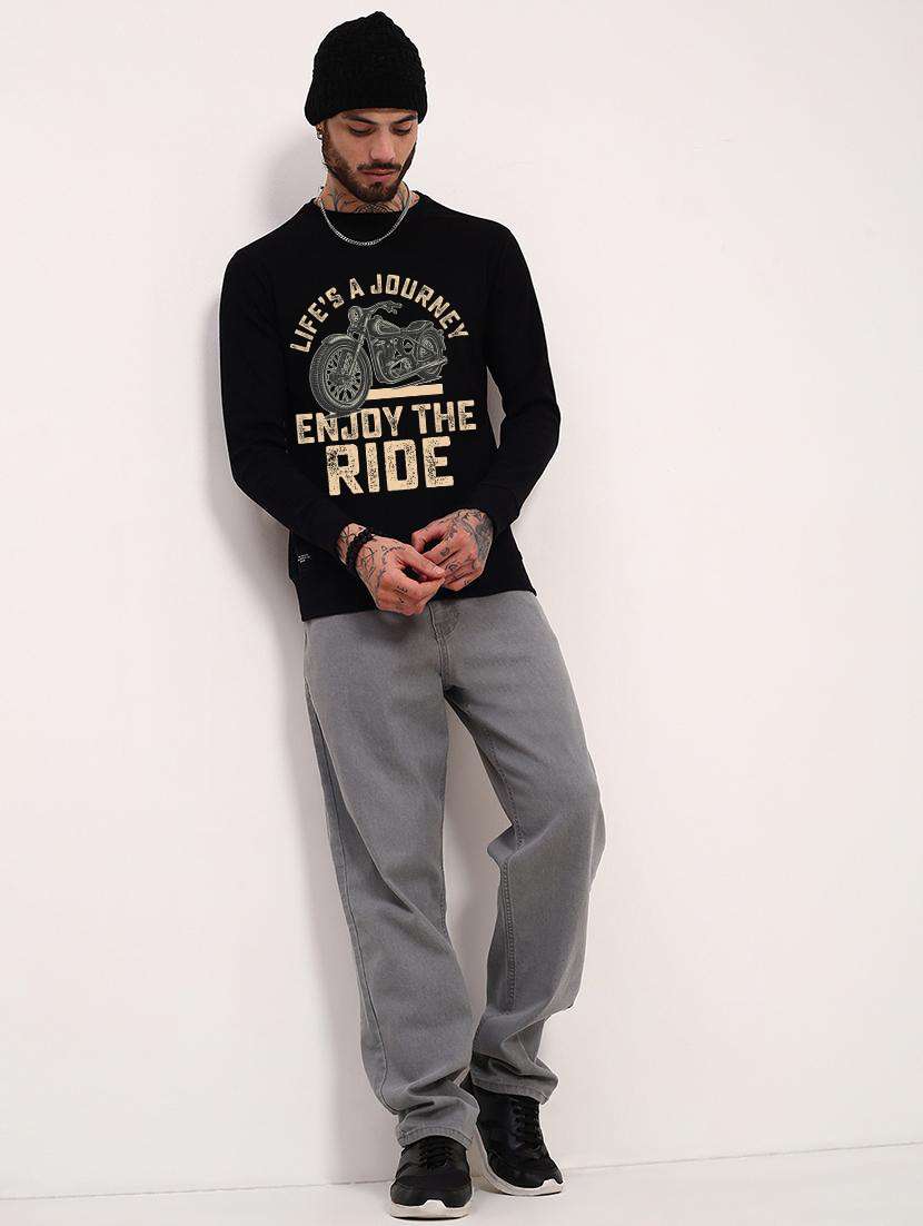 men front print long sleeve regular fit sweatshirt - 22231591 -  Standard Image - 2