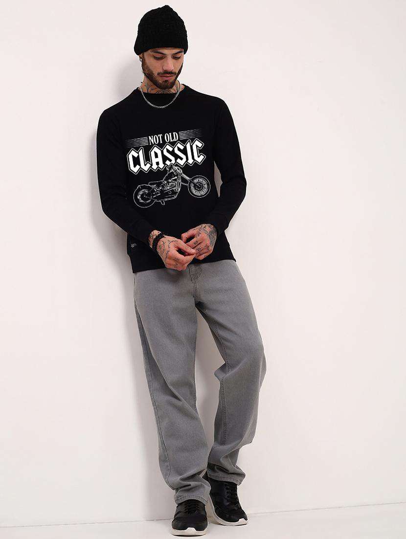 men front print long sleeve regular fit sweatshirt - 22231592 -  Standard Image - 2