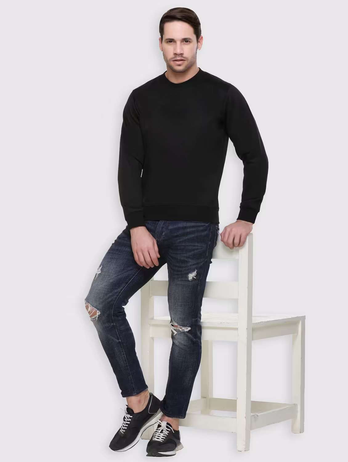 men back print long sleeve regular fit sweatshirt - 22231597 -  Standard Image - 2