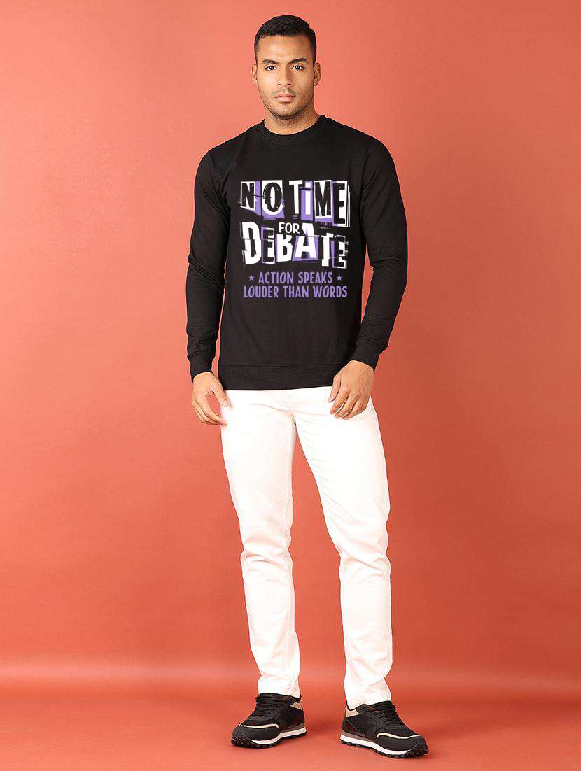men front print long sleeve regular fit sweatshirt - 22231607 -  Standard Image - 2