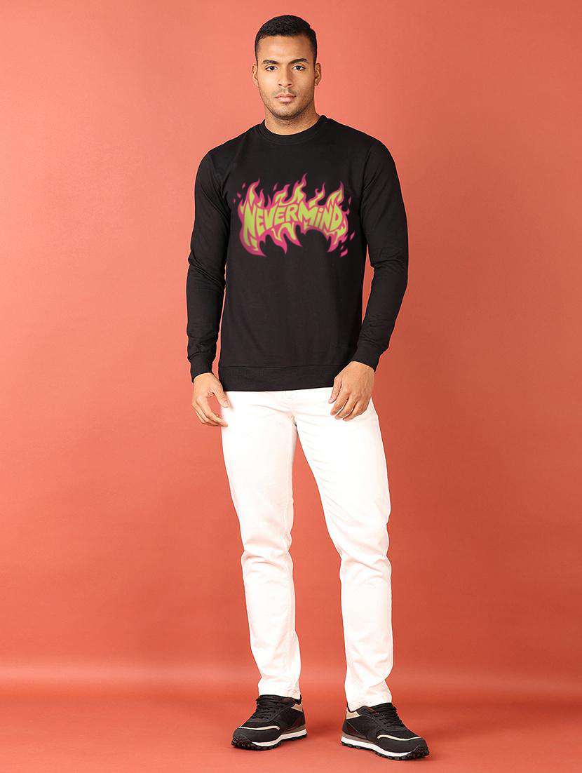 men chest print long sleeve regular fit sweatshirt - 22231608 -  Standard Image - 2