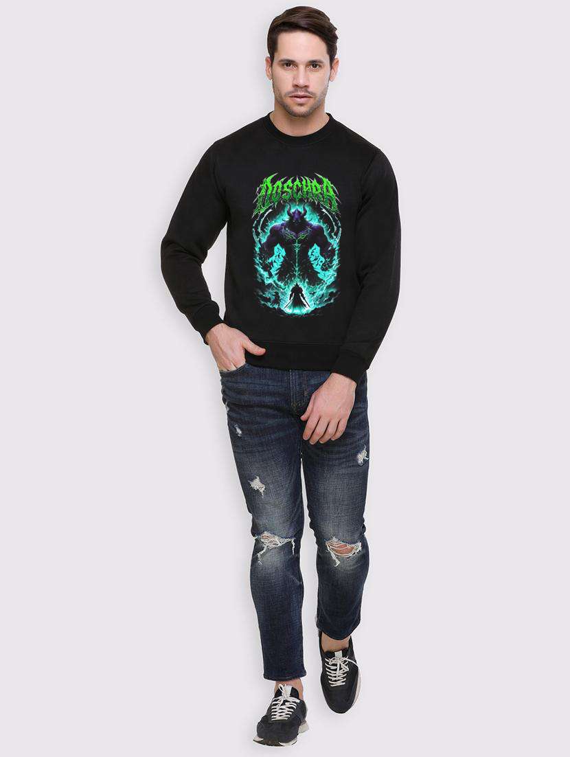 men front print long sleeve regular fit sweatshirfr - 22231623 -  Standard Image - 2