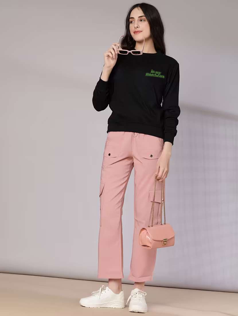 women front & back print long sleeve sweatshirt - 22231628 -  Standard Image - 2