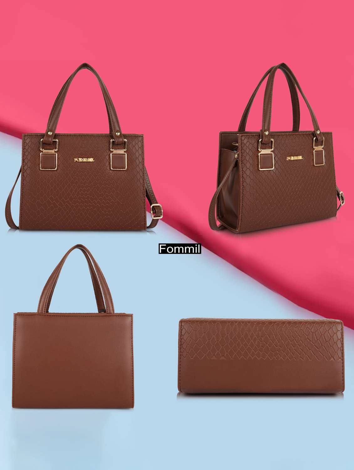 women textured structured leather handbag - 22231702 -  Standard Image - 2