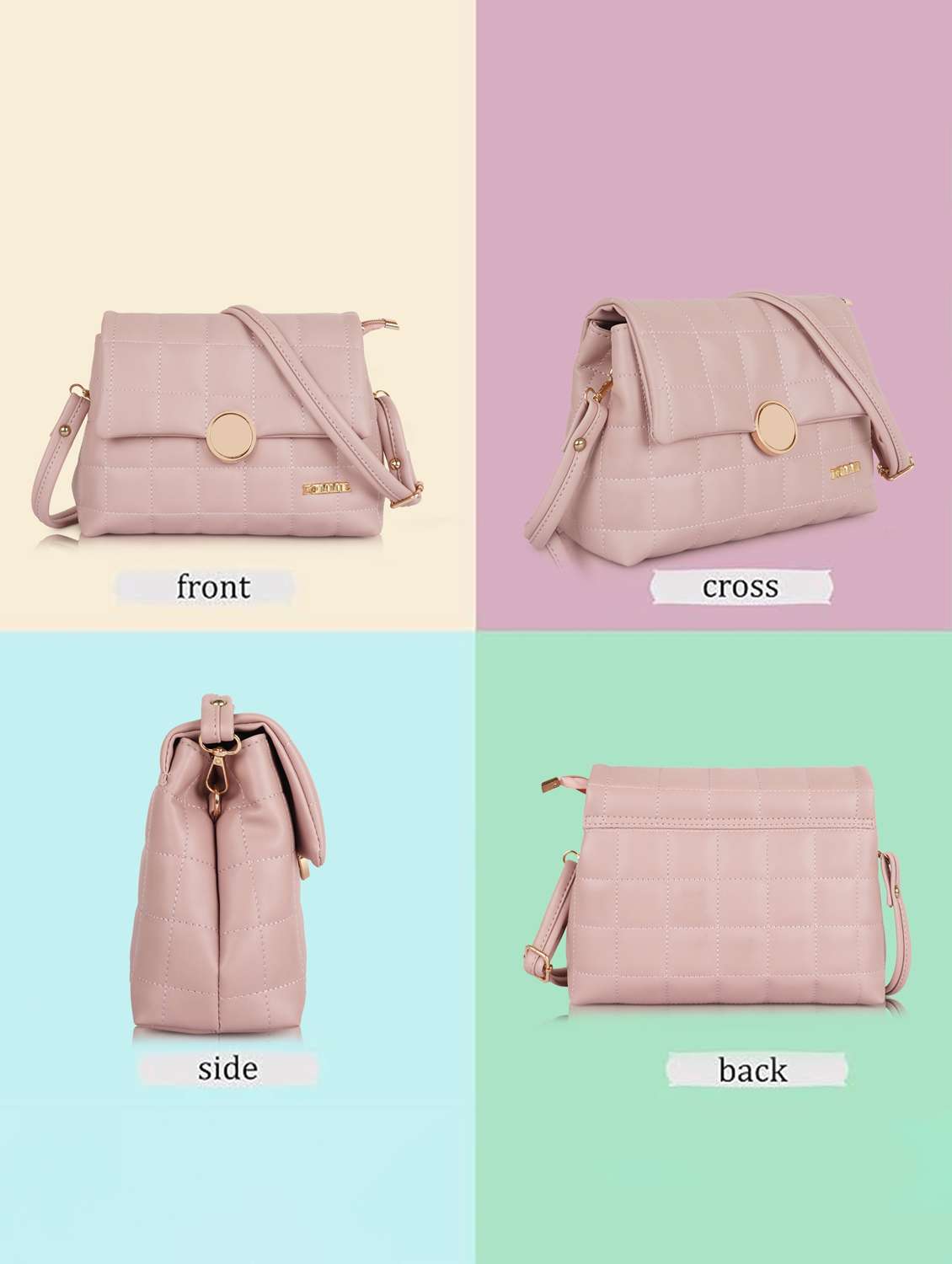 women quilted adjustable strap sling bag - 22231709 -  Standard Image - 2