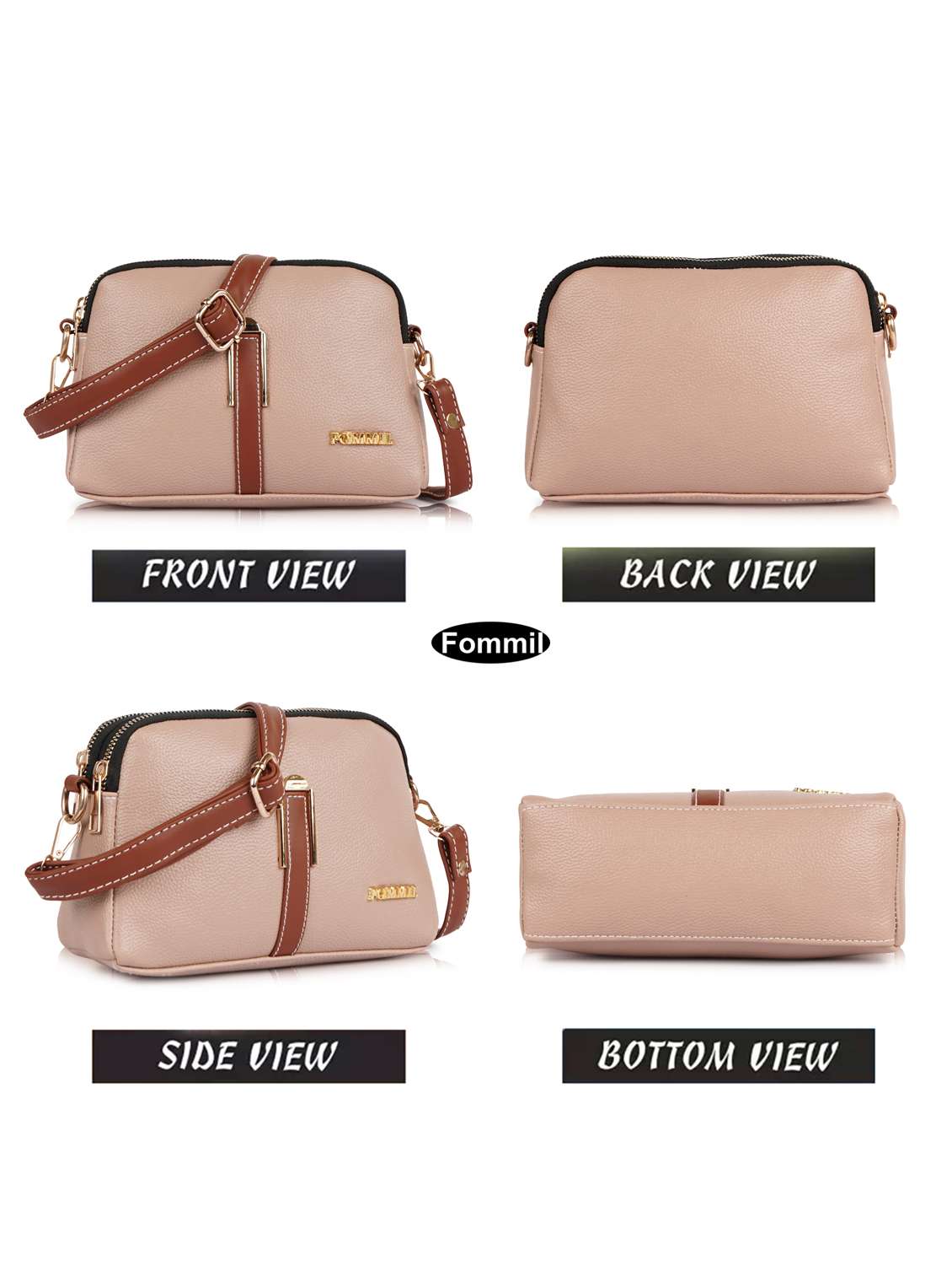 women solid adjustable strap sling bag - 22231805 -  Standard Image - 2