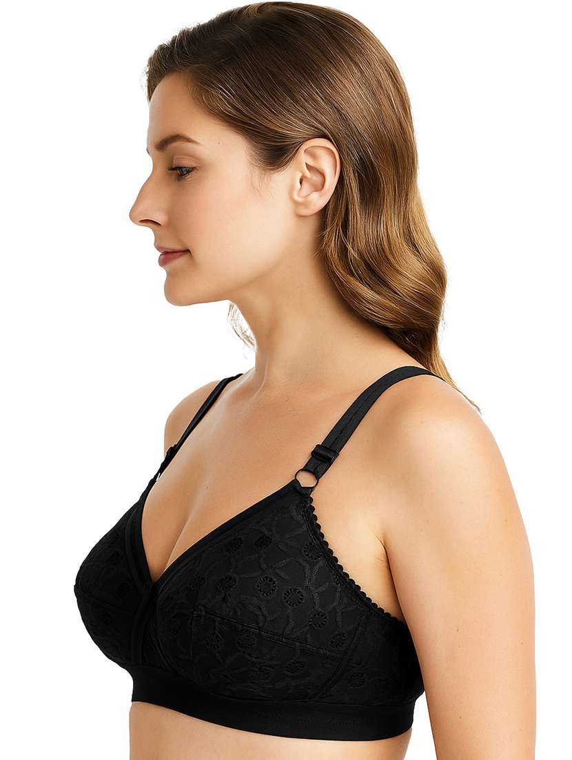 women solid with work non padded full coverage bra - 22231828 -  Standard Image - 2