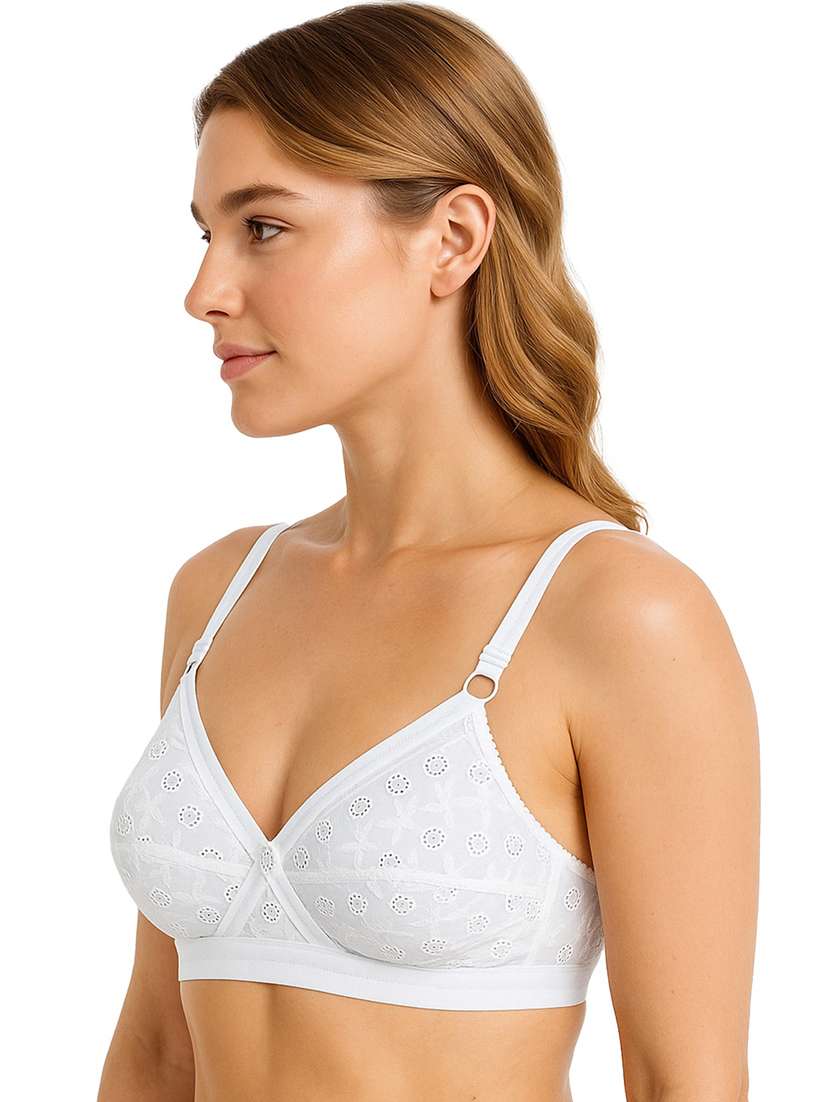 women solid with work non padded full coverage bra - 22231830 -  Standard Image - 2