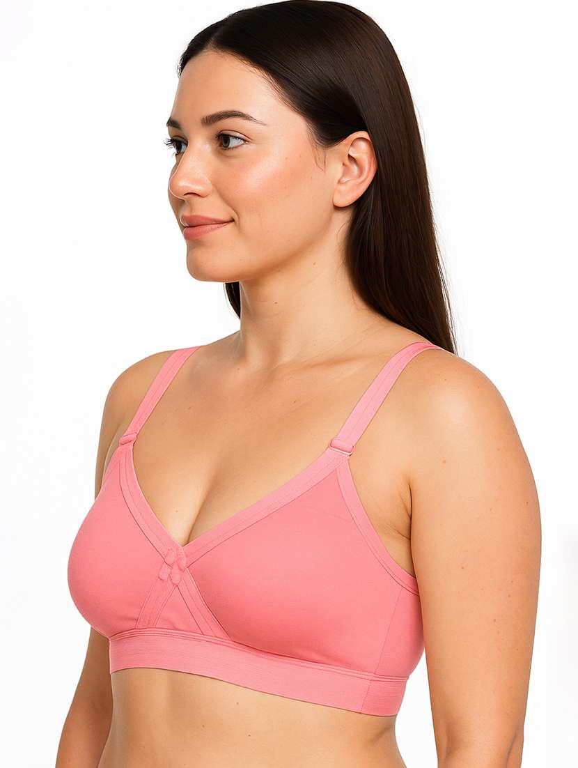women solid non padded full coverage t-shirt bra - 22231832 -  Standard Image - 2