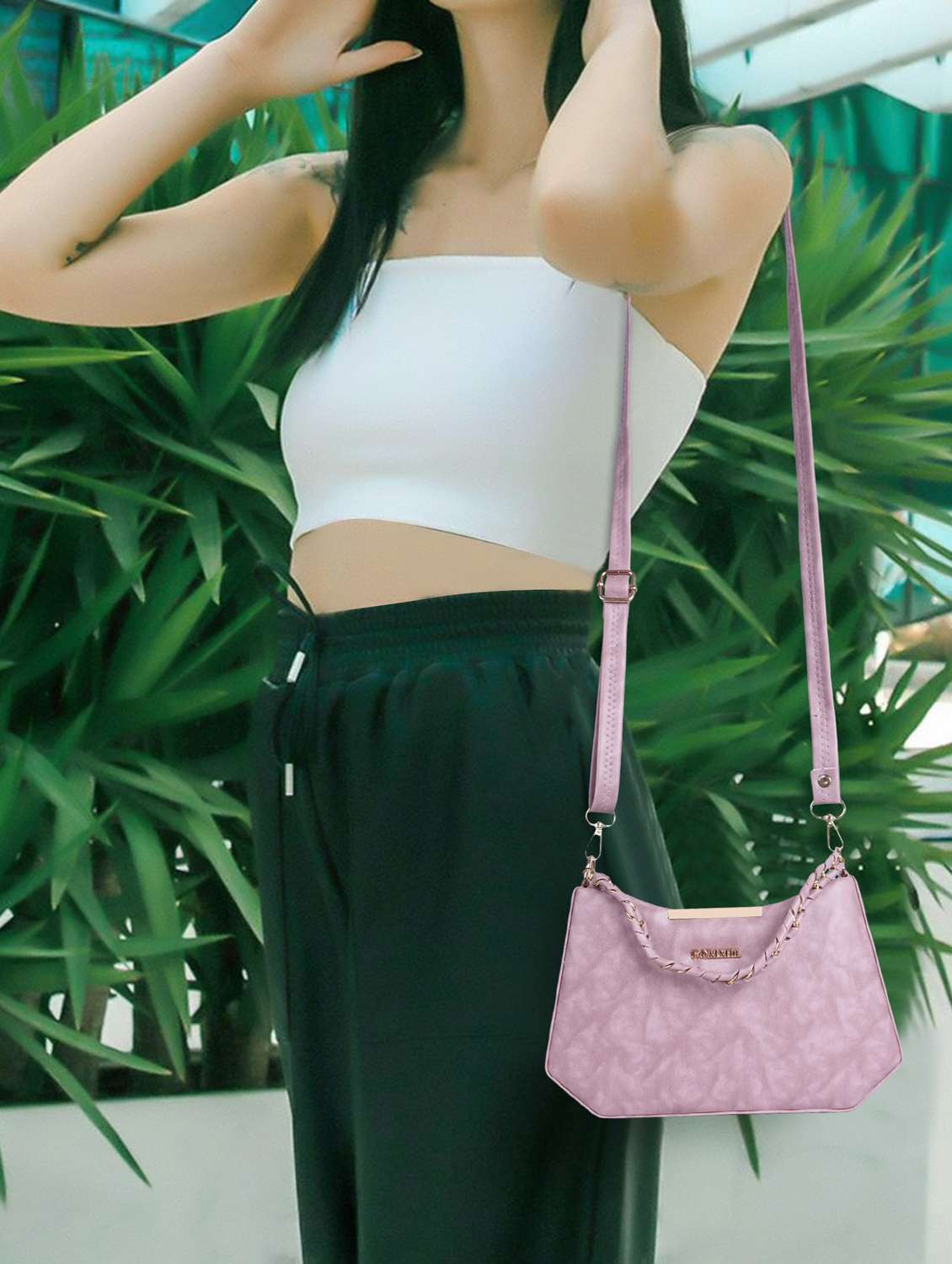women printed structure handheld bag - 22238862 -  Standard Image - 2