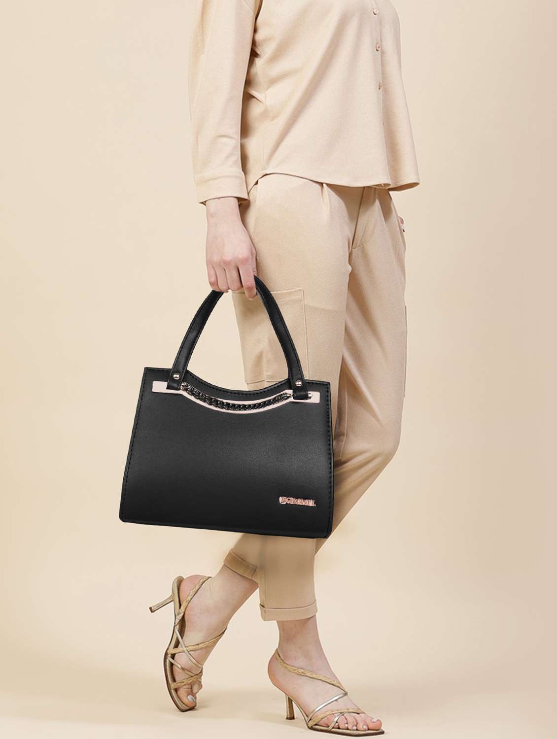 women solid structure handheld bag - 22238864 -  Standard Image - 2