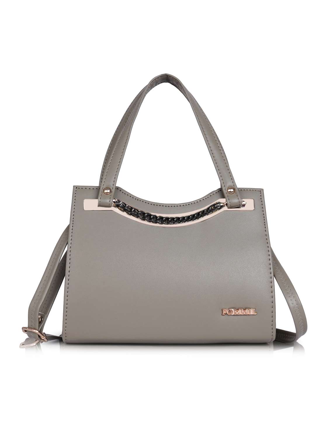 women solid structure handheld bag