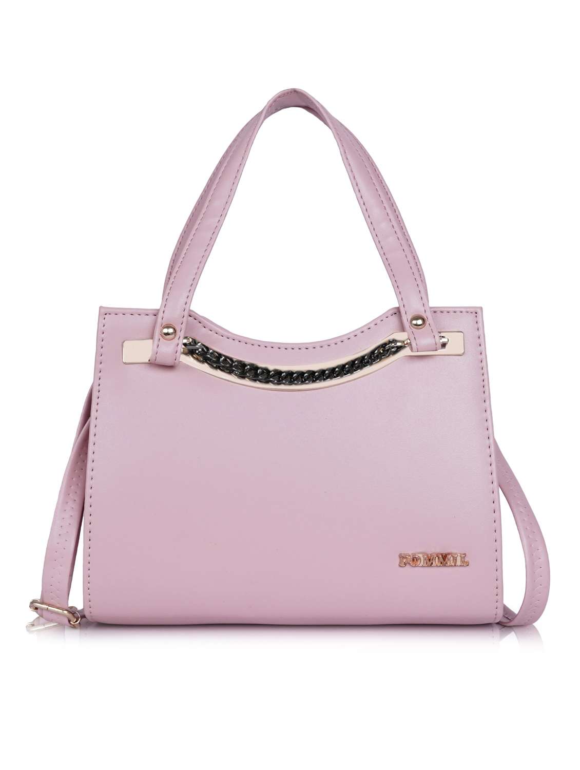 women solid structure handheld bag