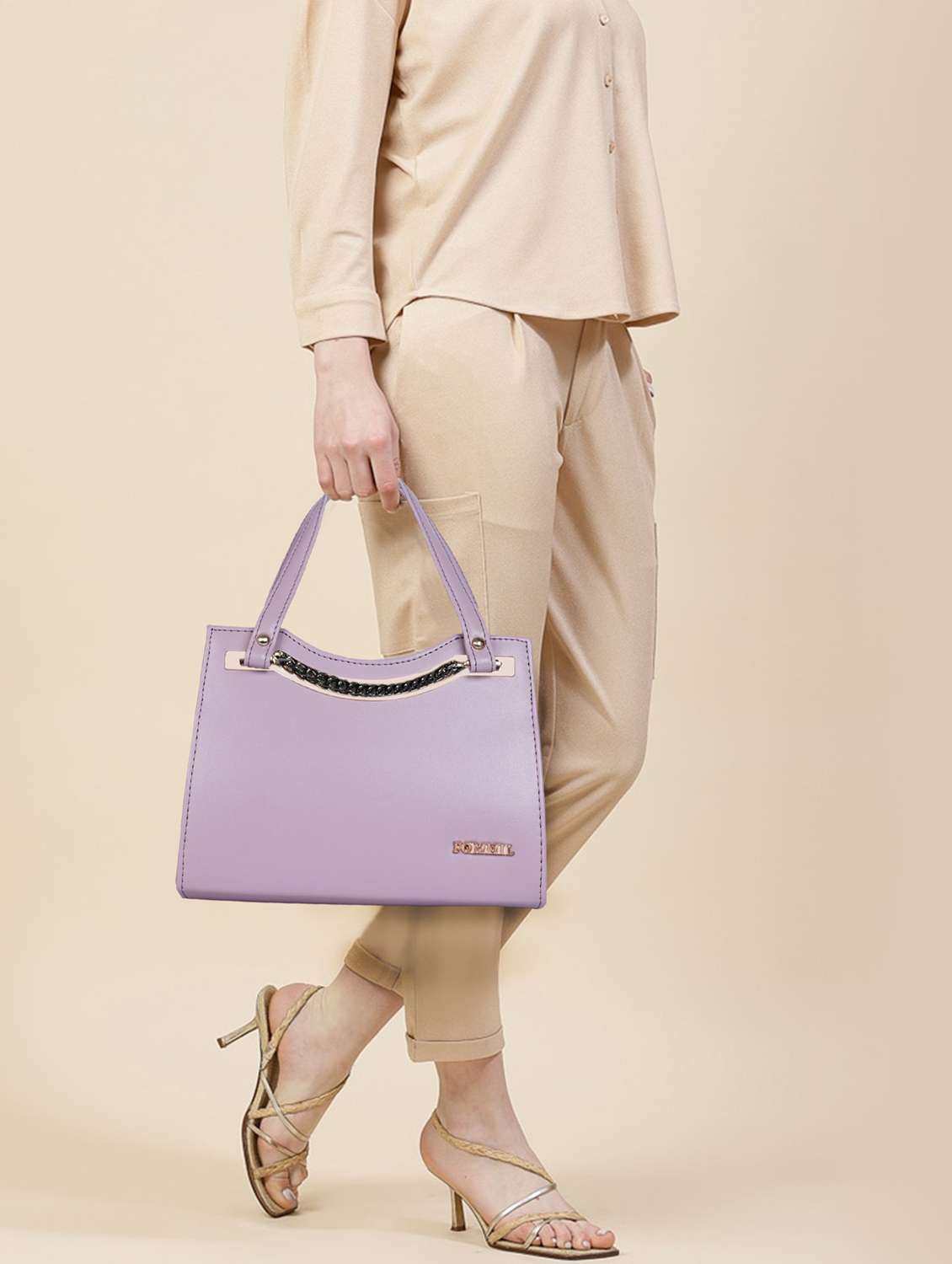 women solid structure handheld bag - 22238868 -  Standard Image - 2