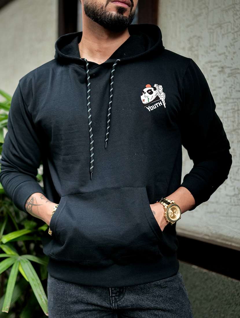 men printed long sleeve regular fit sweatshirt