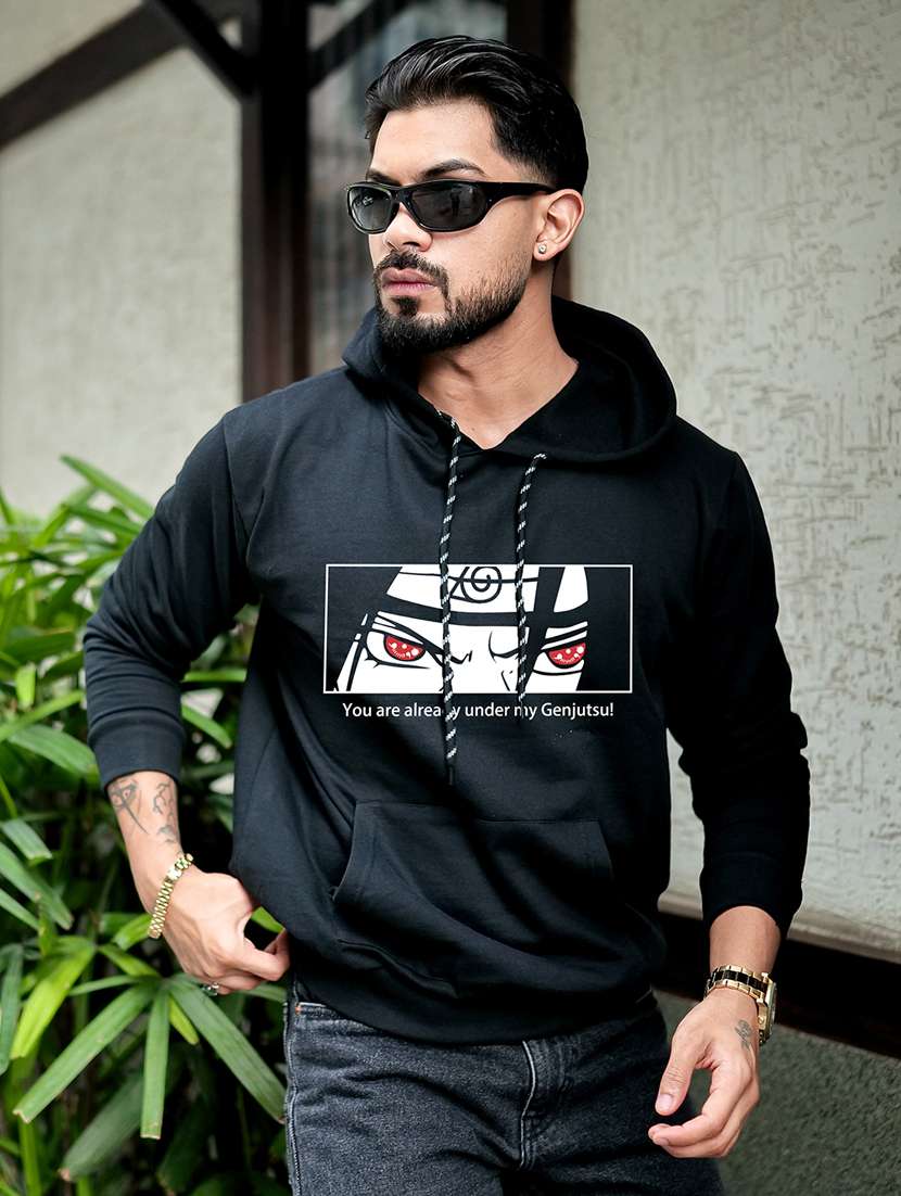 men printed long sleeve regular fit sweatshirt