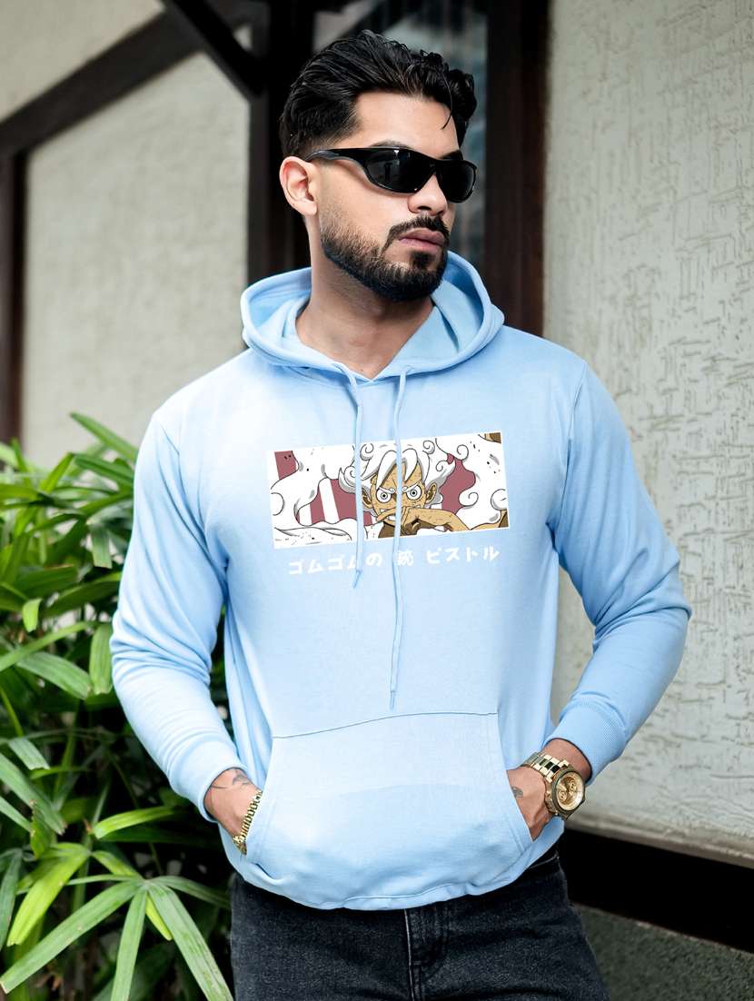 men printed long sleeve regular fit sweatshirt