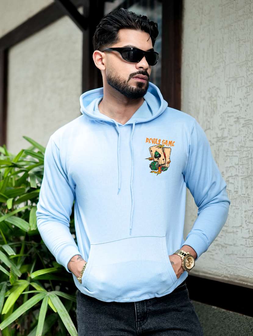 men printed long sleeve regular fit sweatshirt