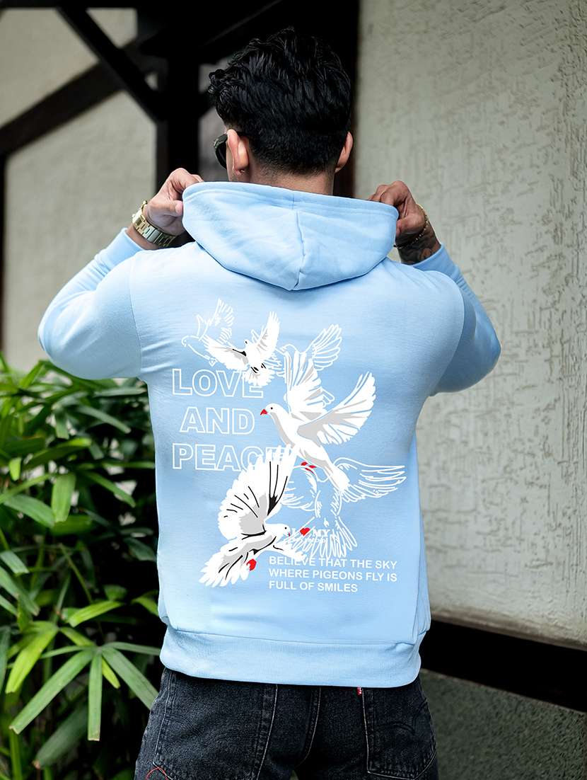 men printed long sleeve regular fit sweatshirt