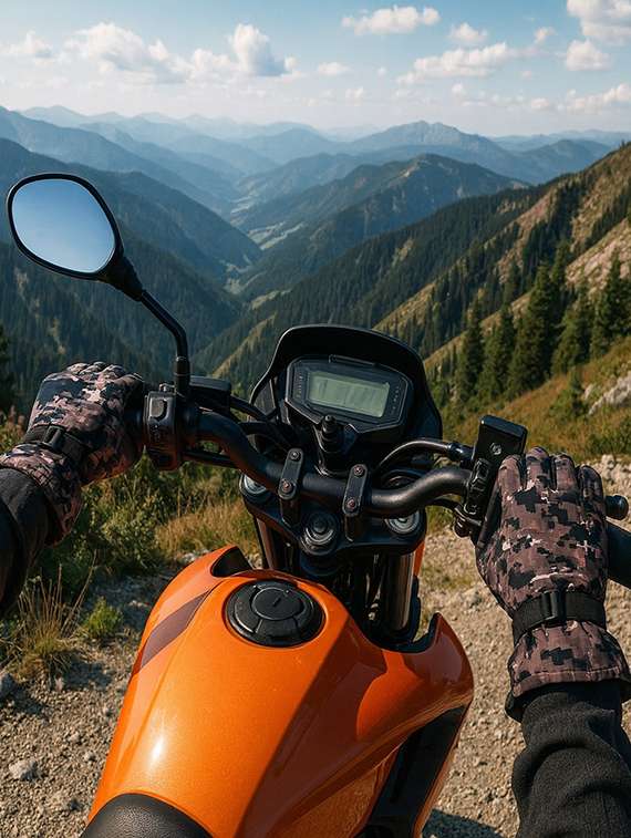 men camouflage printed warm winter gloves - 22239109 -  Standard Image - 2