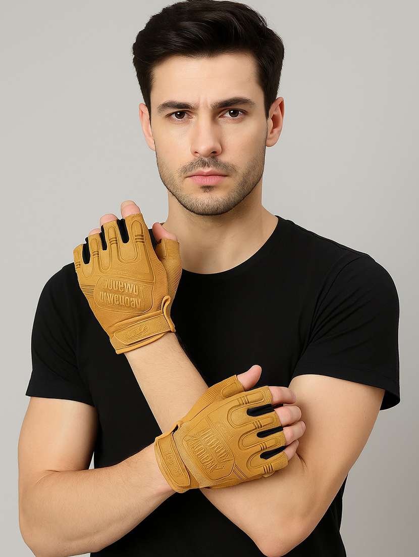 men pack of 2 hand protection with the half-finger gloves - 22239110 -  Standard Image - 2