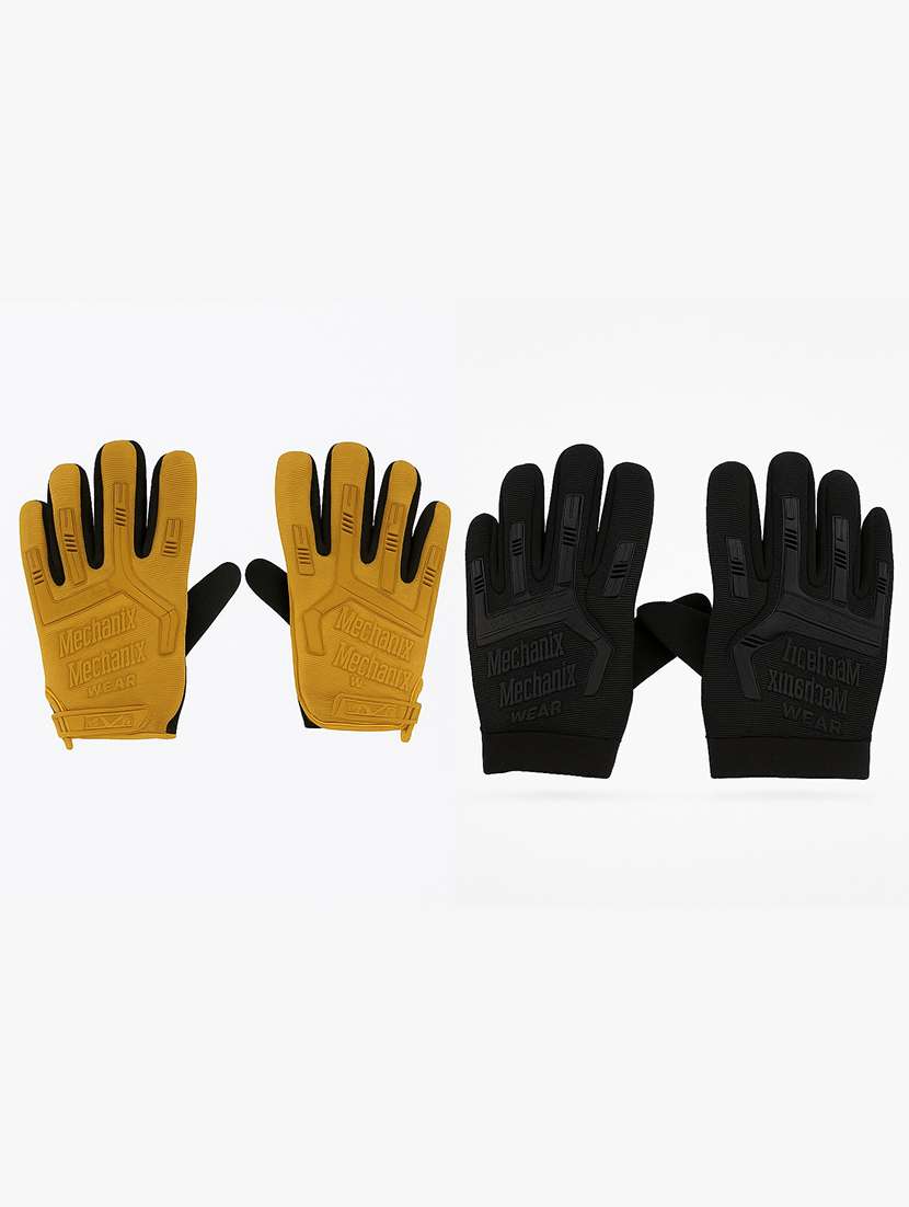 men pack of 2 solid full-finger tactical gloves - 22239114 -  Standard Image - 2