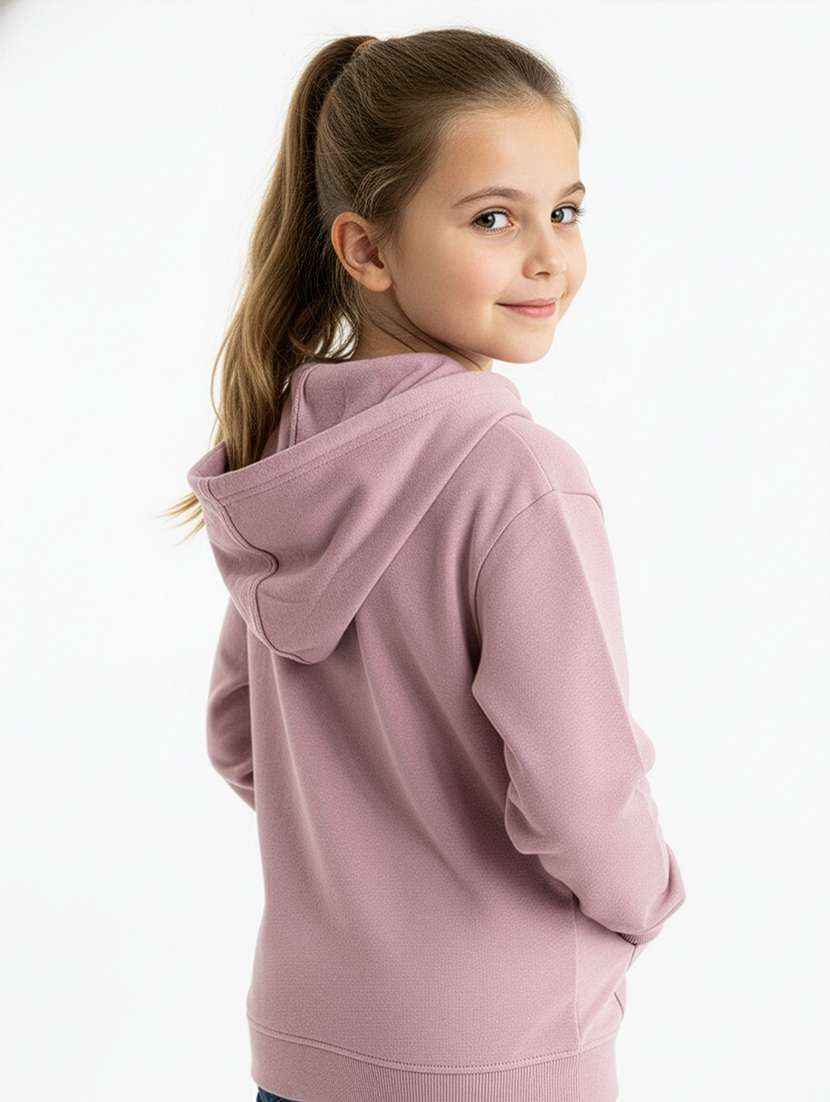 girls long sleeve hooded sweatshirt - 22239148 -  Standard Image - 2