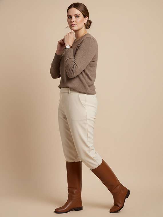 women solid long sleeve pullover - 22239220 -  Standard Image - 2