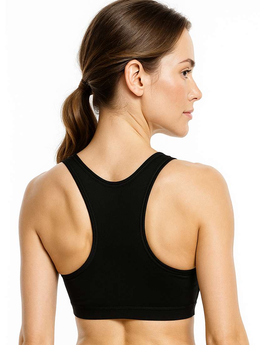 women solid full coverage sports bra - 22239587 -  Standard Image - 2