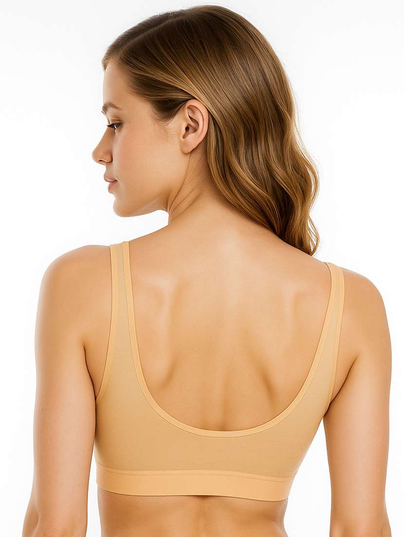 women solid full coverage sports bra - 22239601 -  Standard Image - 2