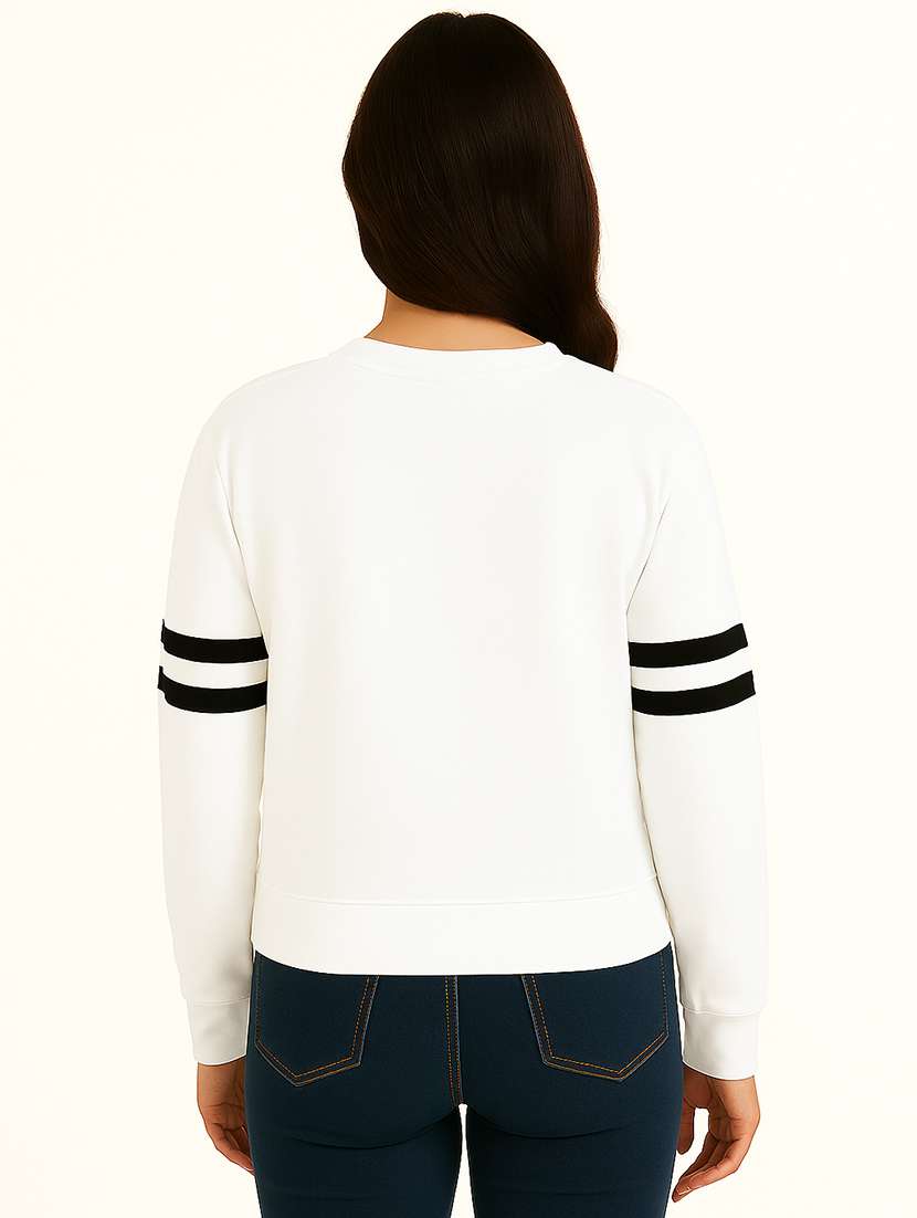 women pack of 2 printed long sleeve crop sweatshirt - 22239635 -  Standard Image - 2