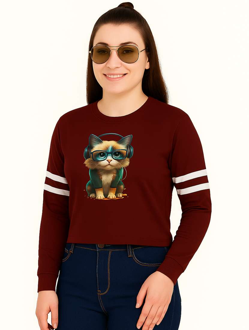 women pack of 2 printed long sleeve sweatshirt - 22239645 -  Standard Image - 2