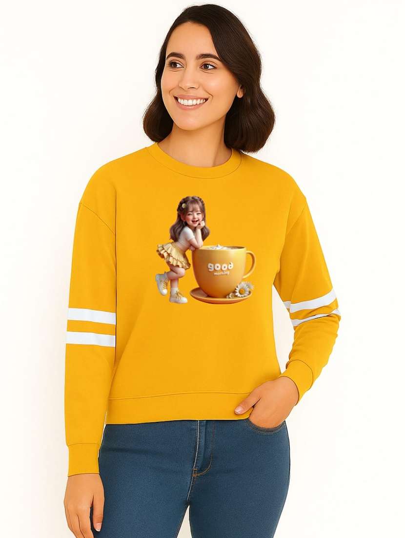 women pack of 2 printed long sleeve sweatshirt - 22239661 -  Standard Image - 2