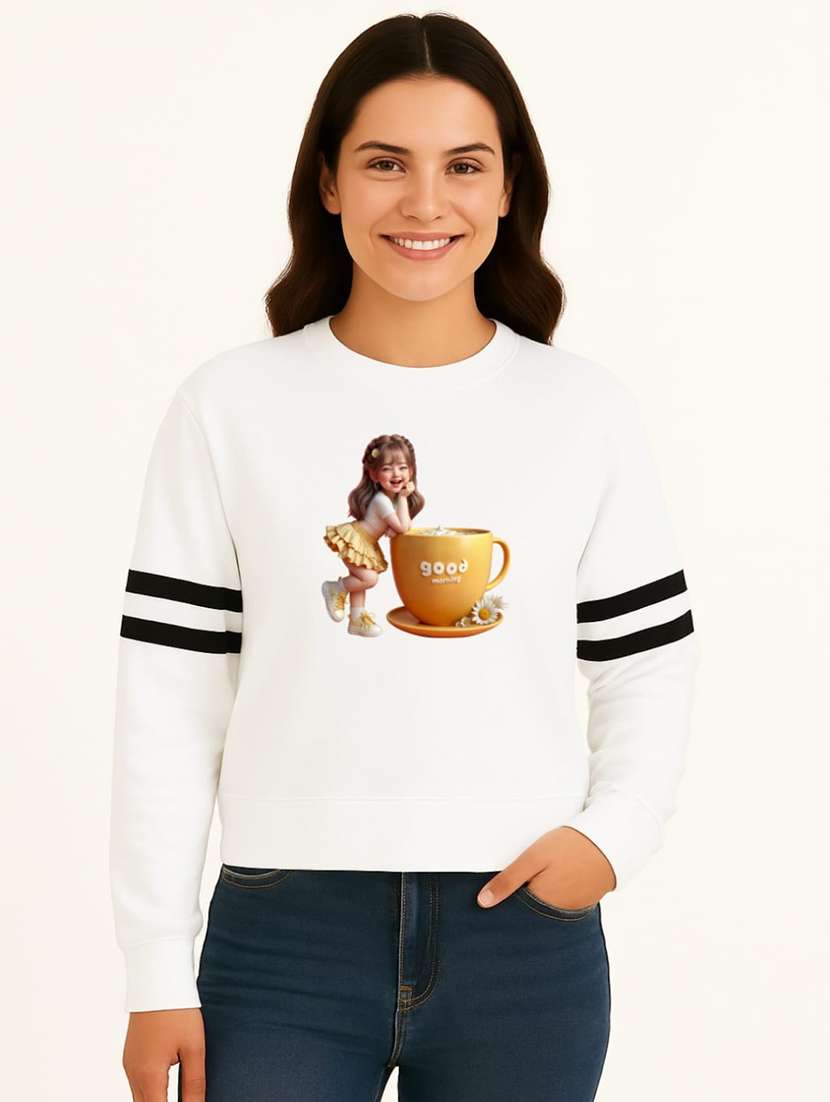 women pack of 2 printed long sleeve sweatshirt - 22239665 -  Standard Image - 2