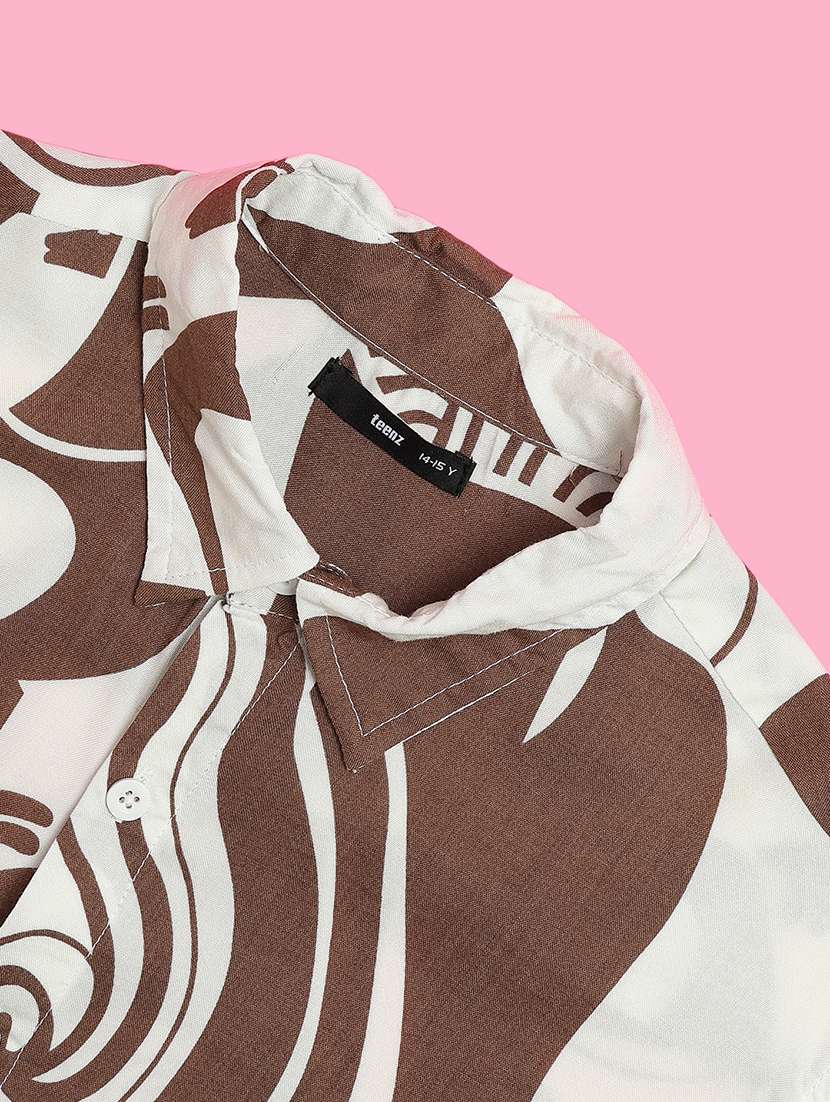 boys printed long sleeve casual shirt - 22239909 -  Standard Image - 2