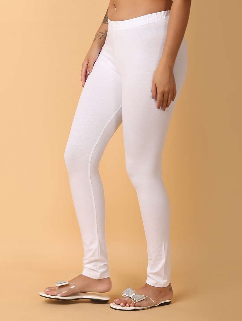 women solid mid rise legging - 22240335 -  Standard Image - 2