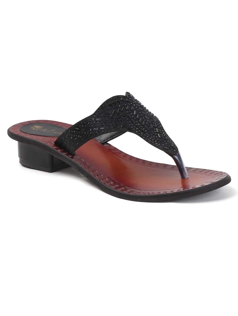 women embellished slip on sandal - 22240501 -  Standard Image - 2