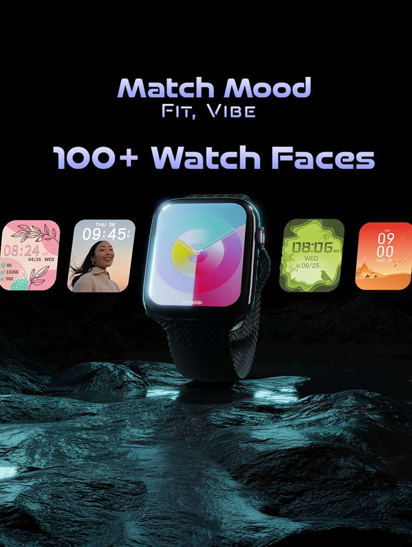 snapup connect max bluetooth calling smart watch (electric black) - 22240511 -  Standard Image - 7