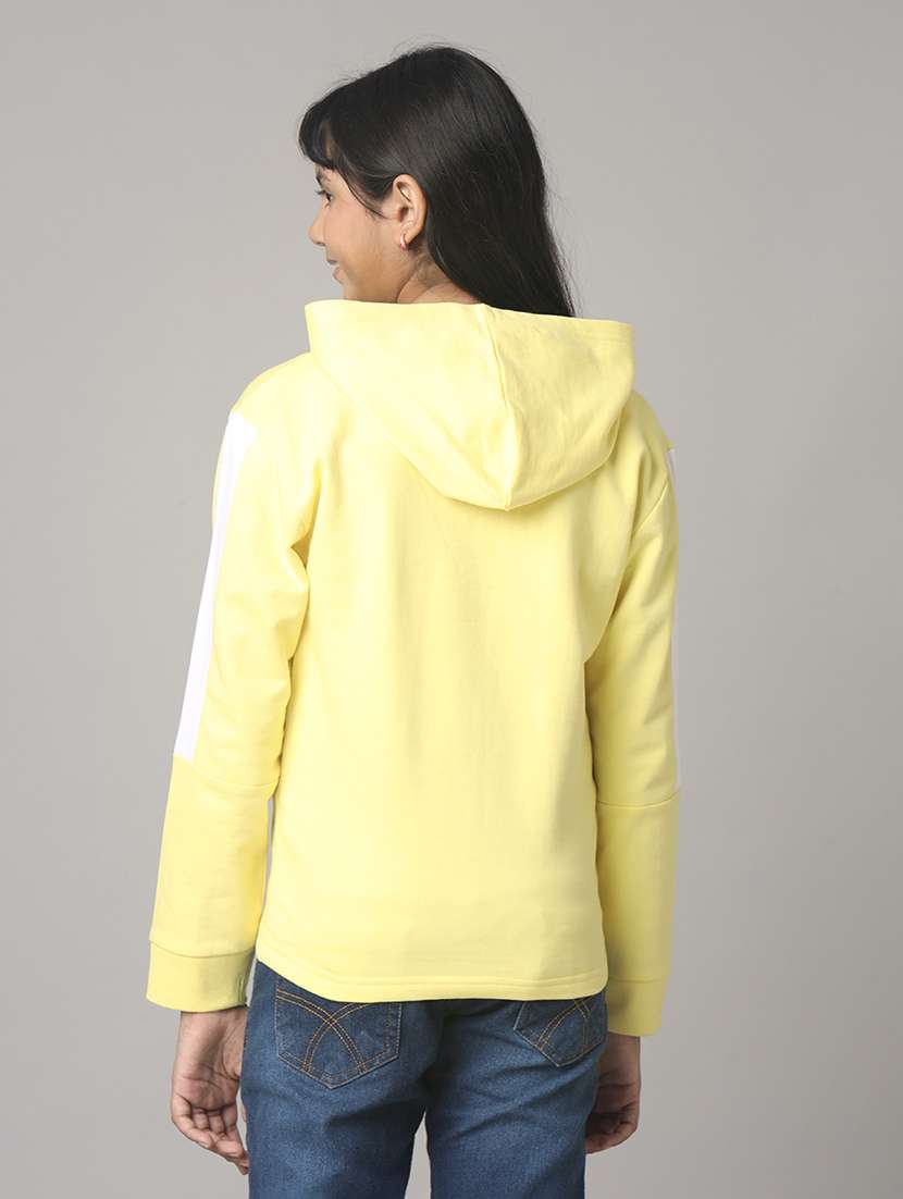 girls printed long sleeve hooded sweatshirt - 22240524 -  Standard Image - 2