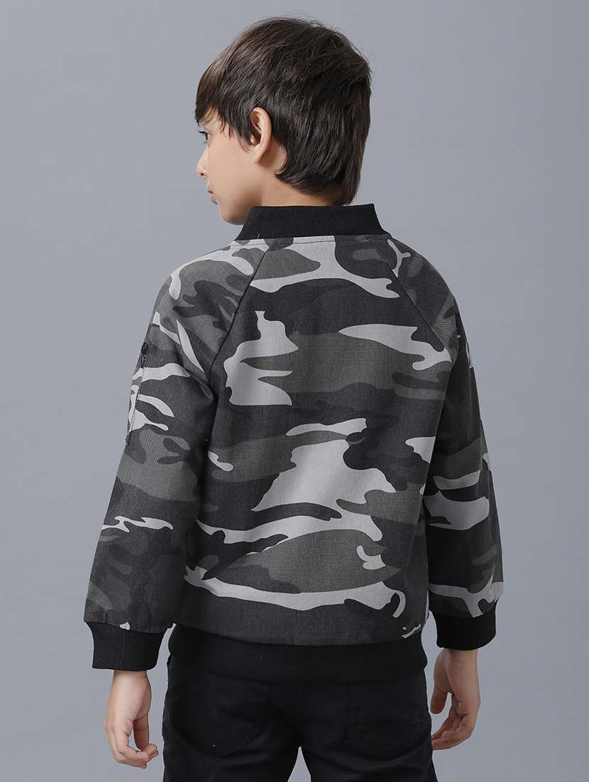 boys printed long sleeve bomber jacket - 22240531 -  Standard Image - 2