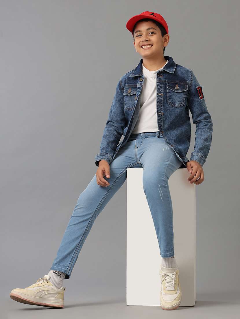 boys long sleeve regular denim jacket - 22240547 -  Standard Image - 2