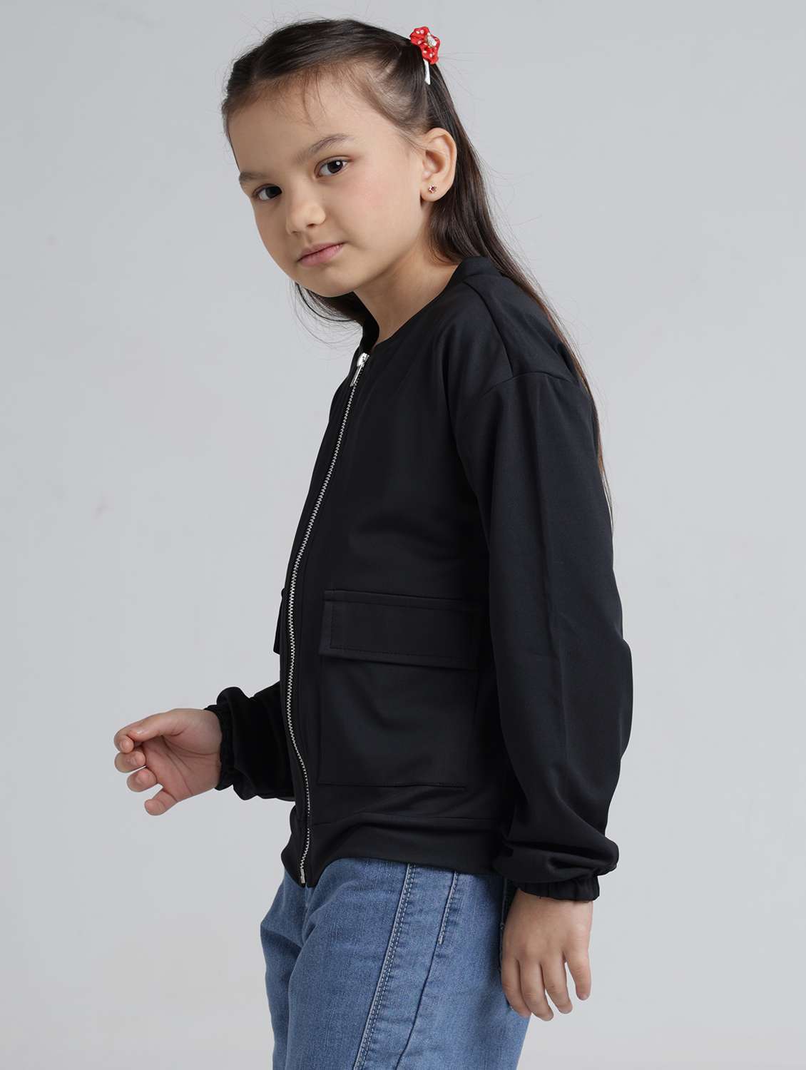 girls long sleeve bomber jacket - 22240555 -  Standard Image - 2