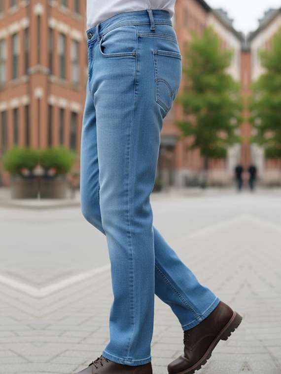 men washed mid rise slim fit jeans - 22240634 -  Standard Image - 2