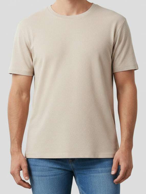 men self design short sleeve regular fit t-shirt - 22240637 -  Standard Image - 2