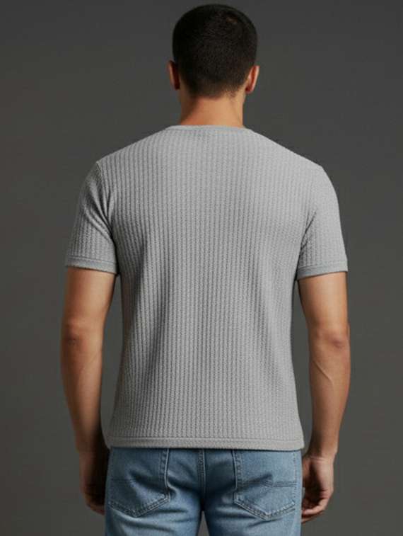 men self design short sleeve regular fit t-shirt - 22240641 -  Standard Image - 2