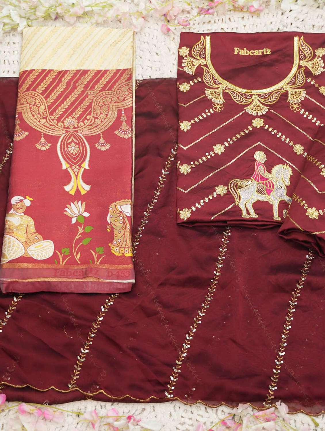 women self design south indian style unstitched lehenga choli - 22240684 -  Standard Image - 2