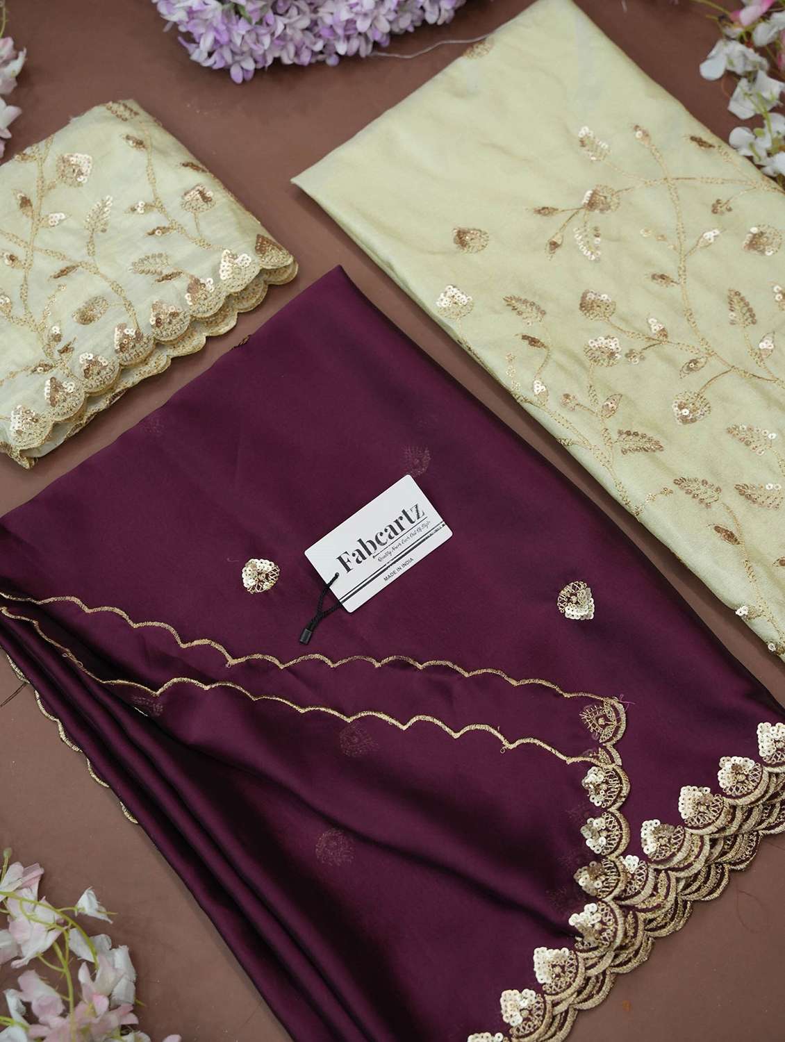 women solid with work unstitched lehenga choli - 22240691 -  Standard Image - 2